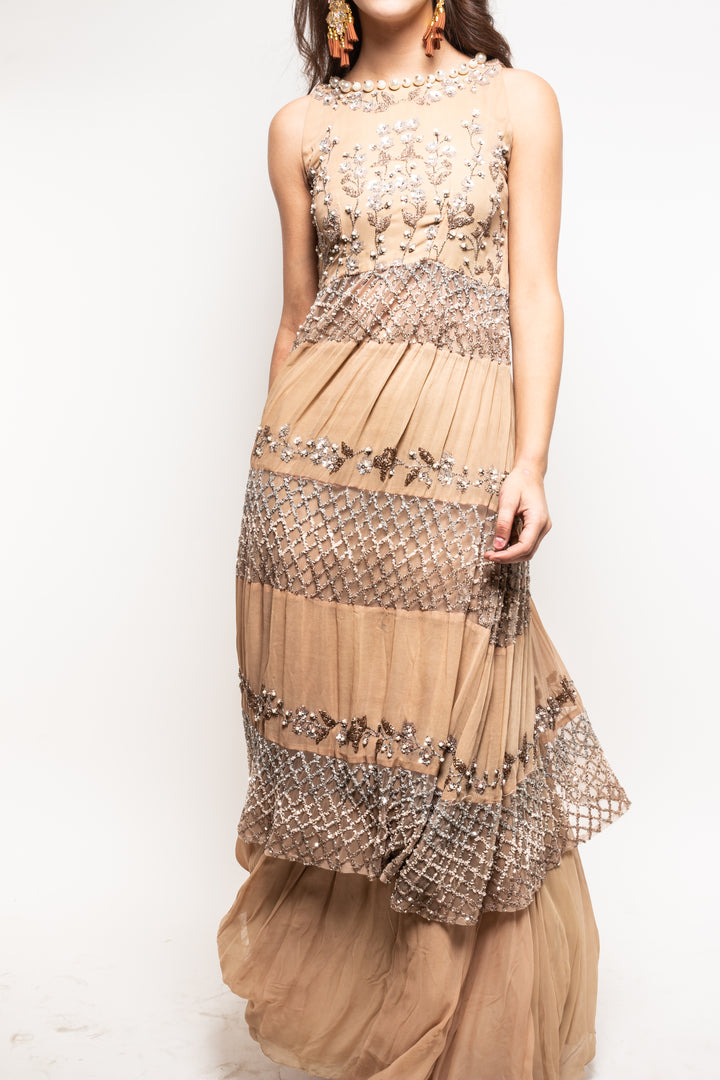BEIGE GOWN SET - STELLAR