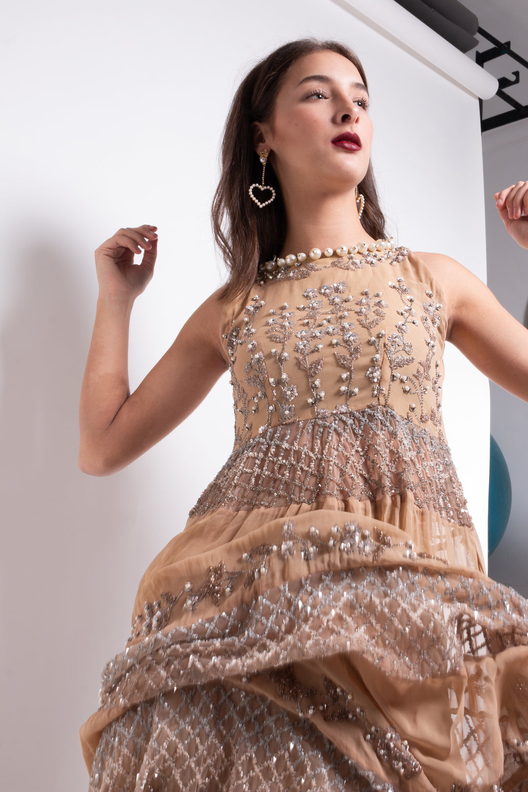 BEIGE GOWN SET - STELLAR
