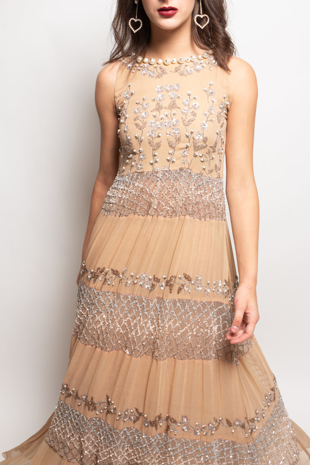 BEIGE GOWN SET - STELLAR