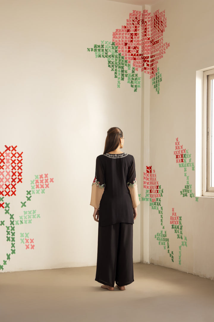 Black Beige Harmony Co-ord