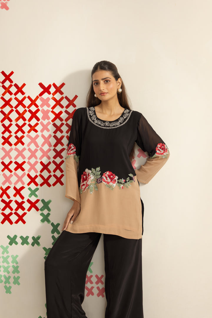 Black Beige Harmony Co-ord