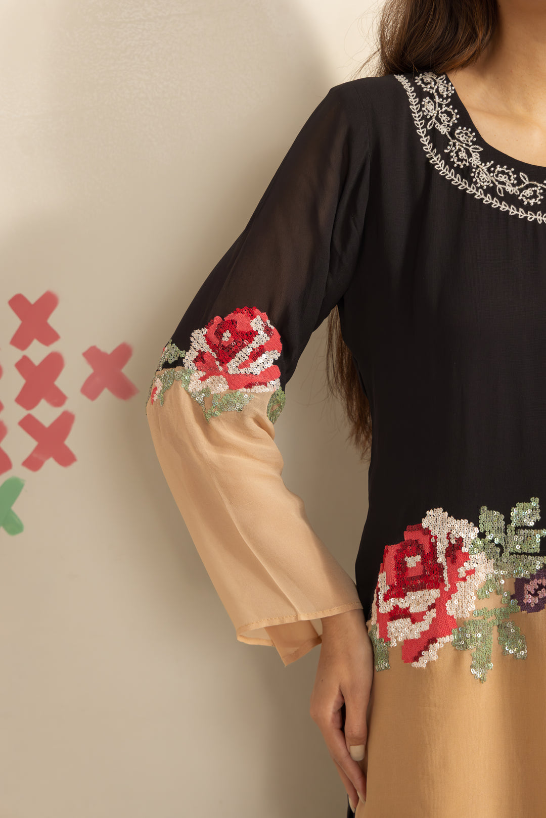 Black Beige Harmony Co-ord